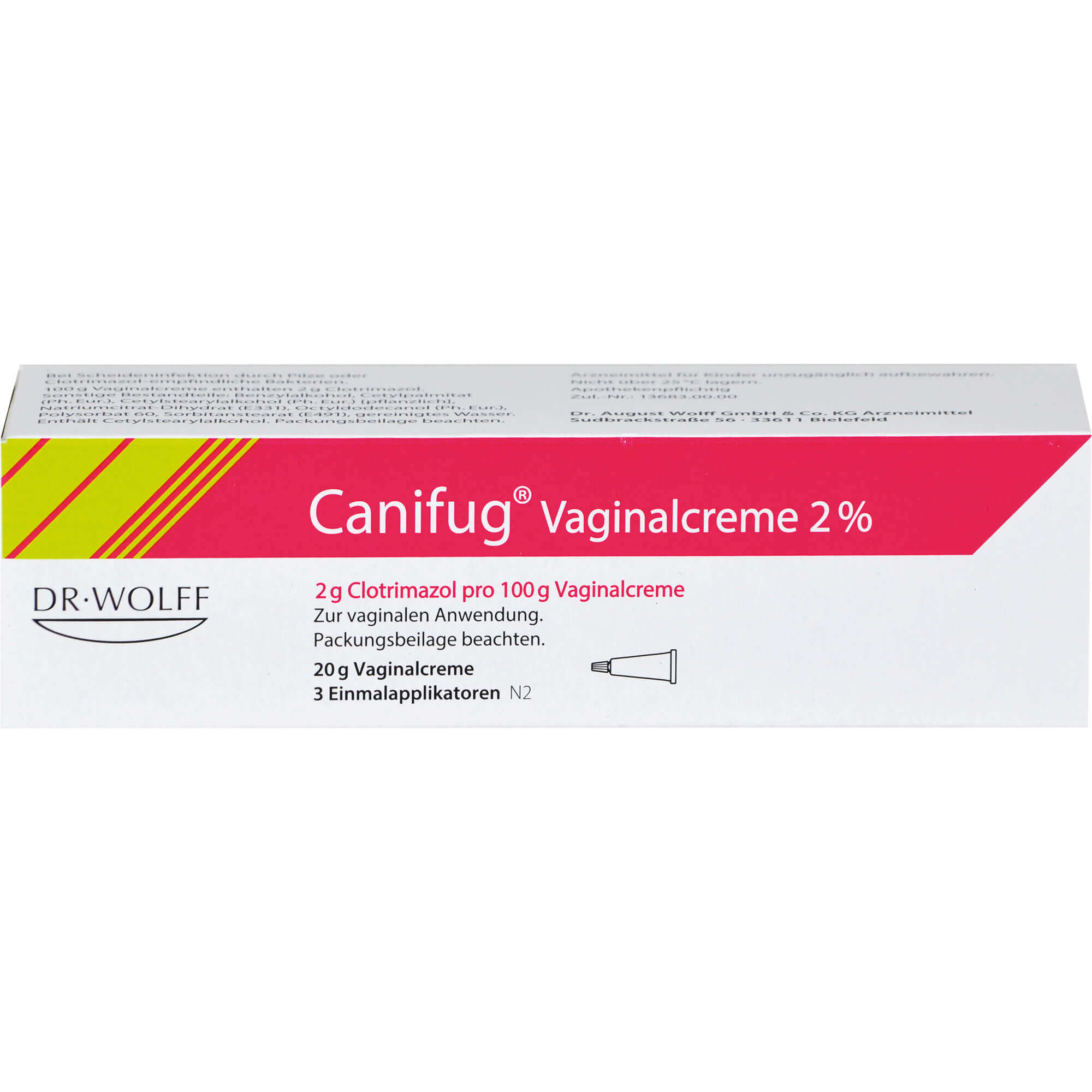 CANIFUG Vaginalcreme 2% m. 3 Appl.
