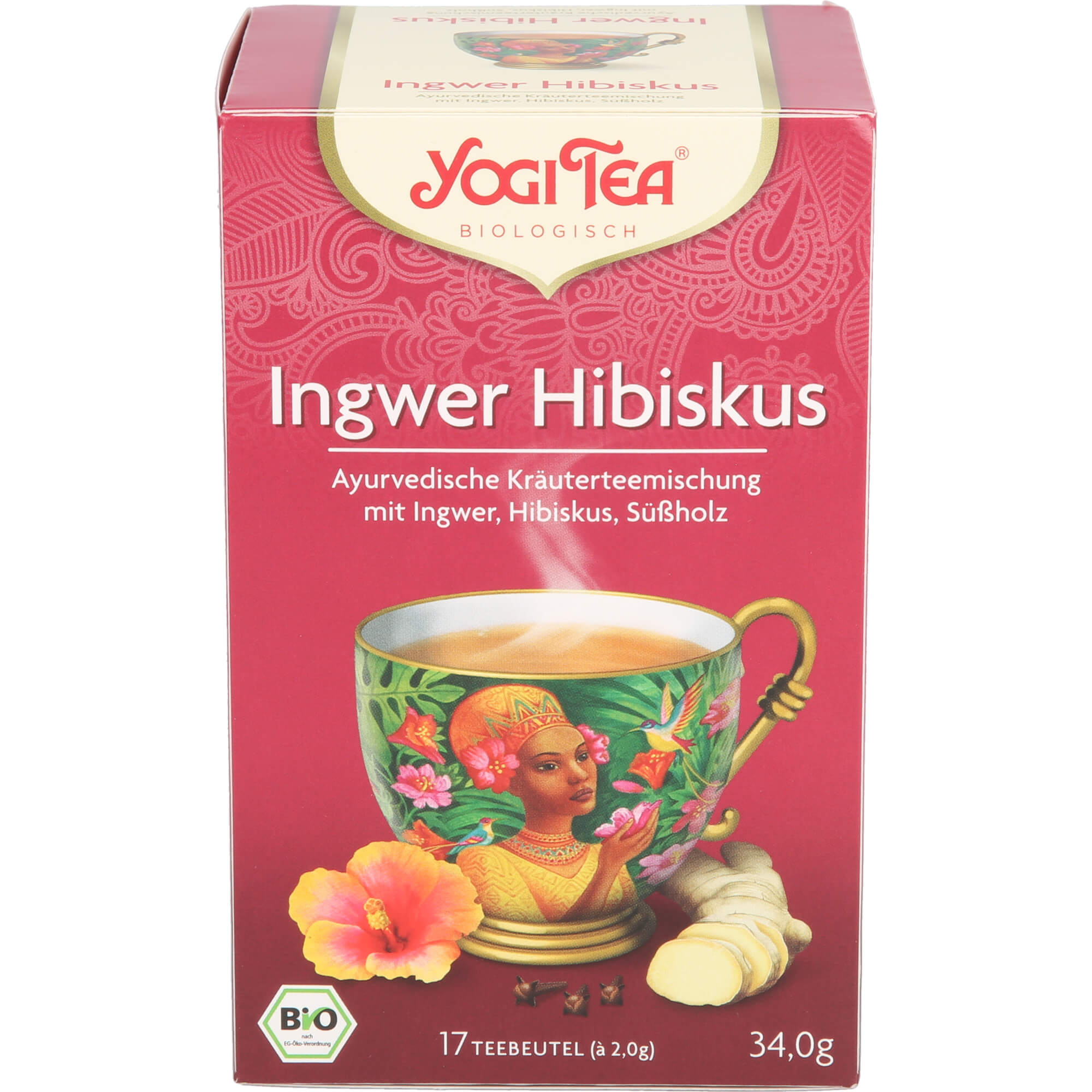 YOGI TEA Ingwer Hibiskus Bio Filterbeutel