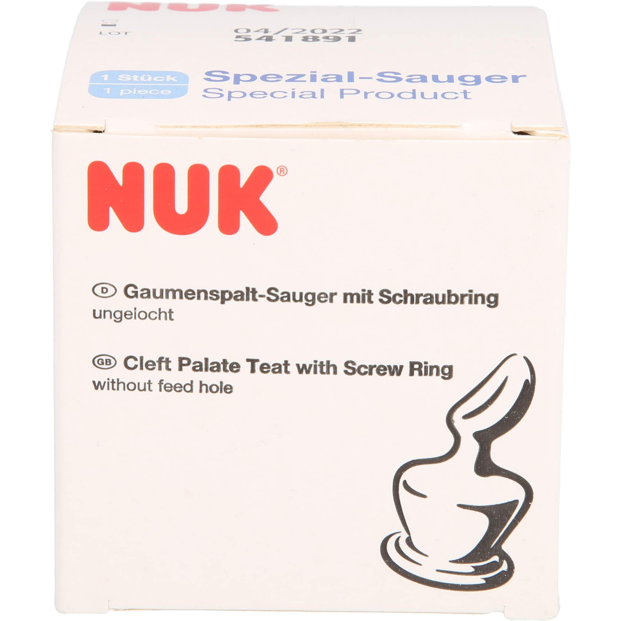 NUK Gaumenspaltsauger f.Standard/Schraubfl.ungel.